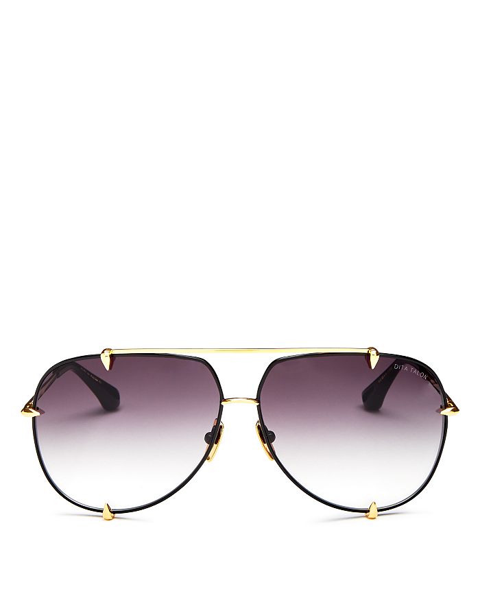 Dita Women's Talon Aviator Sunglasses, 60mm In Crystal/gold Gradient