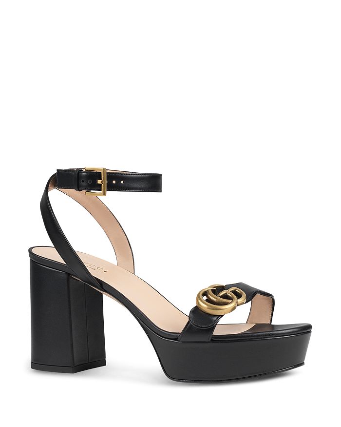 Gucci Women's Marmont Double G Platform Sandals | Bloomingdale's