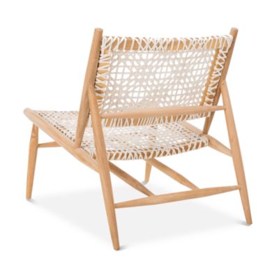 Bandelier Leather Weave Accent Chair