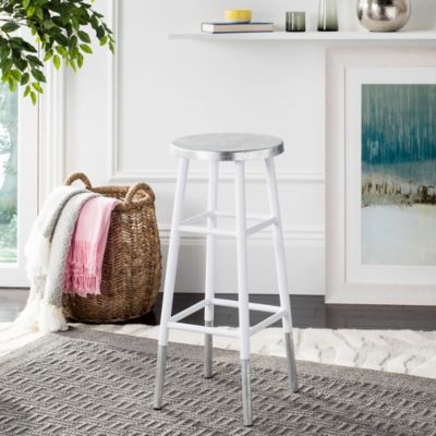 Kenzie 30" Silver Dipped Barstool
