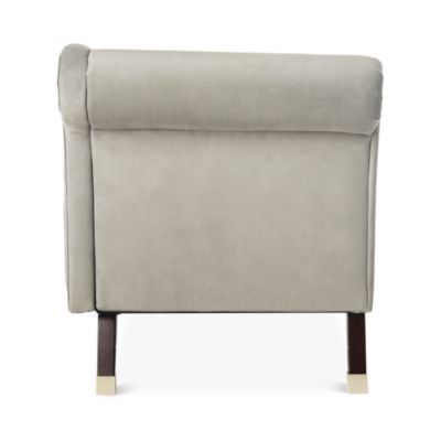 Caiden Velvet Chaise with Pillow