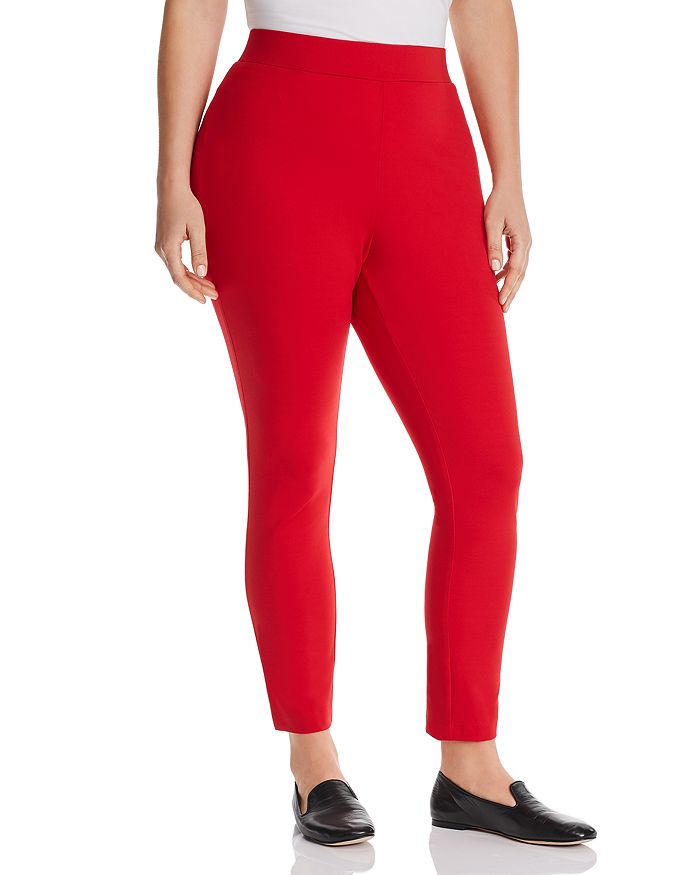 Maree Pour Toi Plus Slim Compression Pants In Red