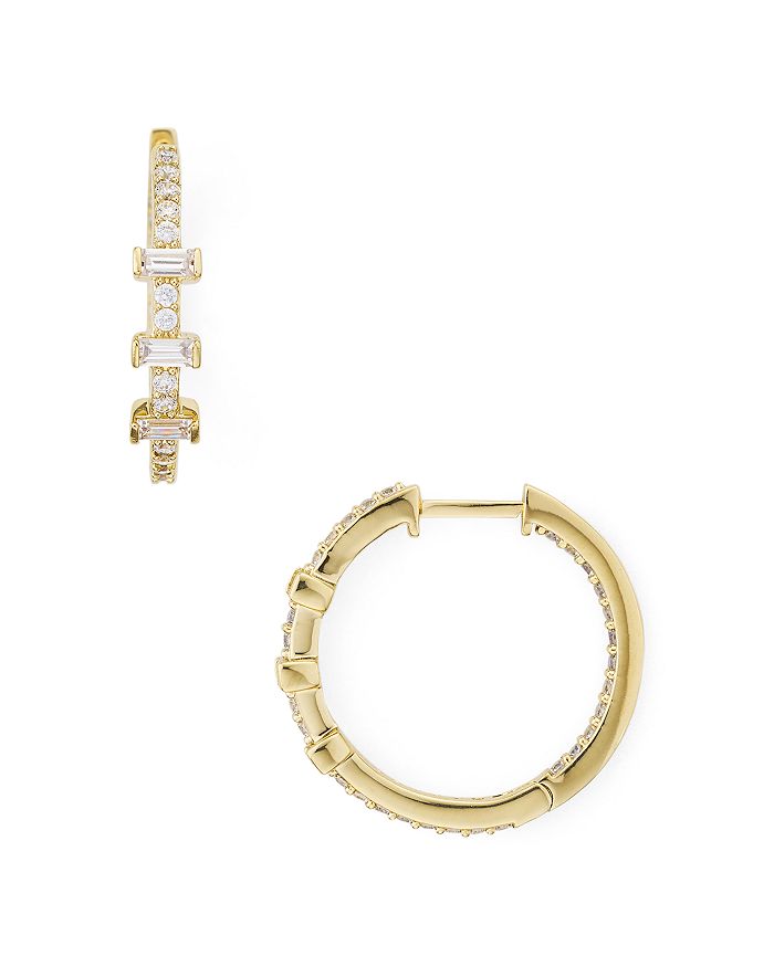 Nadri pave hoop earrings clearance