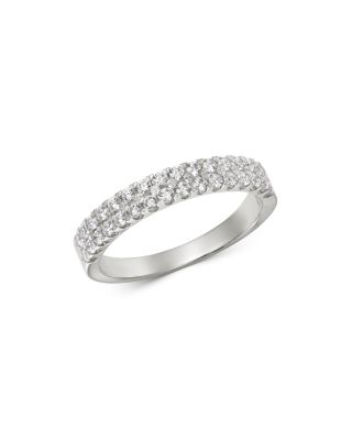 Bloomingdale's Fine Collection - Diamond Double-Row Band in 14K White Gold, 0.50 ct. t.w. - Exclusive