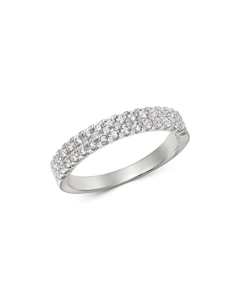 Bloomingdale's Fine Collection Diamond Double-Row Band in 14K White Gold, 0.50 tcw