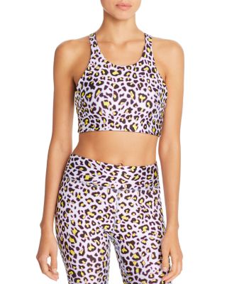 cheetah print sports bra