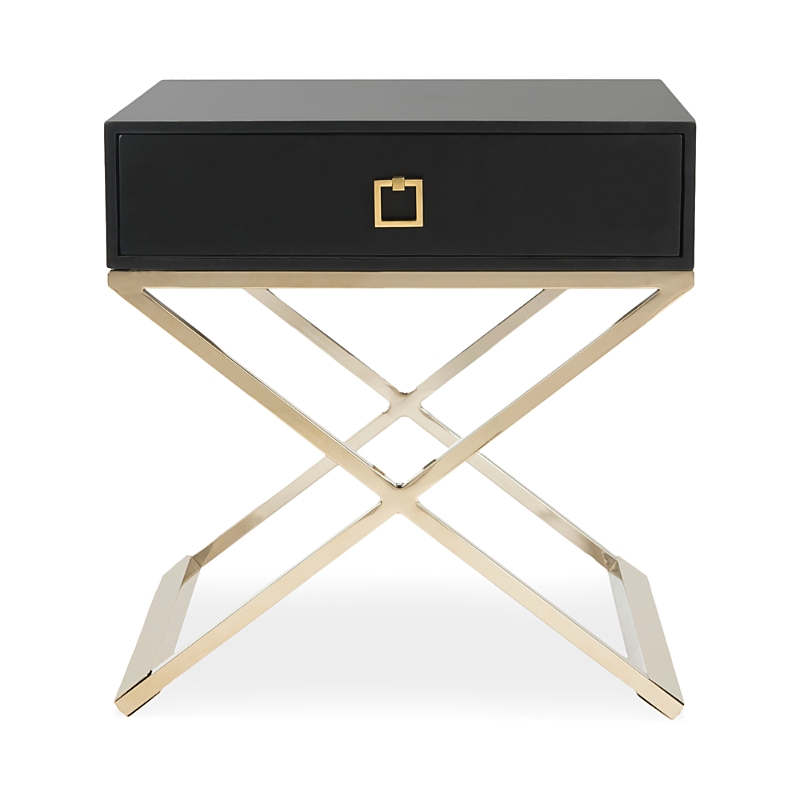 Safavieh Zarina Modern Cross Leg End Table In Black