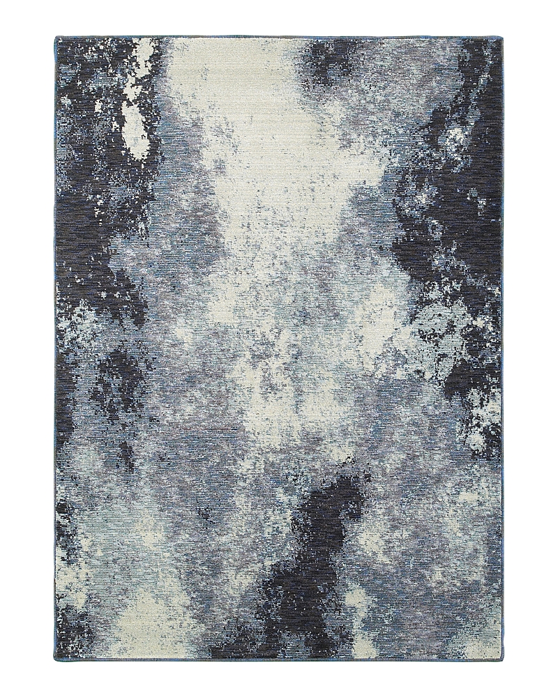Oriental Weavers Evolution 8000b Area Rug, 6'7 X 9'6 In Navy/ivory