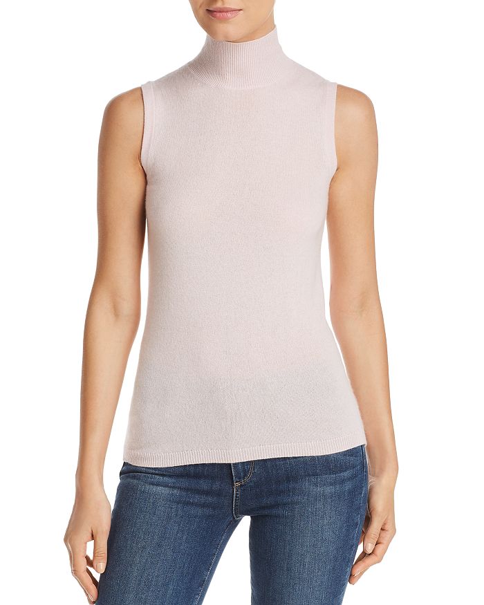 C By Bloomingdale's Sleeveless Cashmere Sweater - 100% Exclusive In Petal Pink