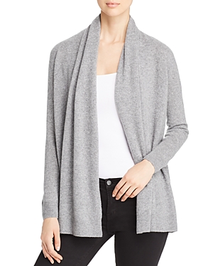 C By Bloomingdale's Cashmere Open-front Cardigan - 100% Exclusive In Medium Gray