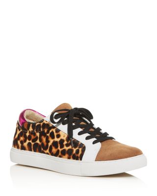 Kam Animal Print Lace Up Sneakers 