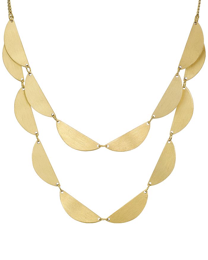 Area Stars Jaco Multi Row Necklace, 16-19 In Gold