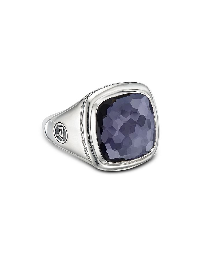 DAVID YURMAN STERLING SILVER ALBION BLACK ORCHID RING,R14513 SSAAH6