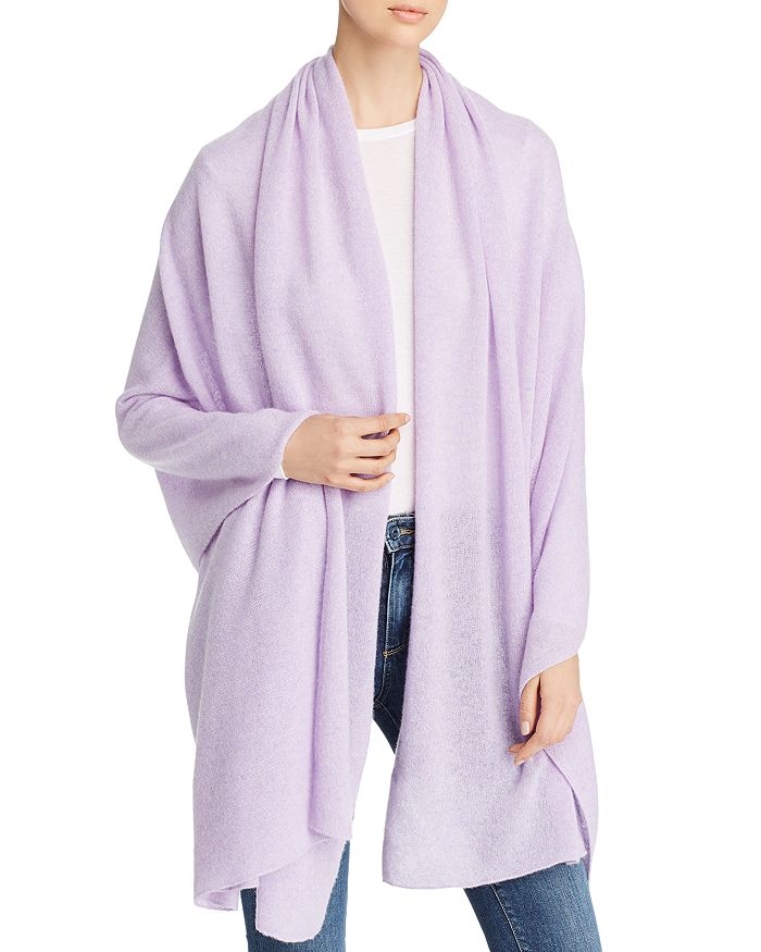C By Bloomingdale's Cashmere Travel Wrap - 100% Exclusive In Lavender