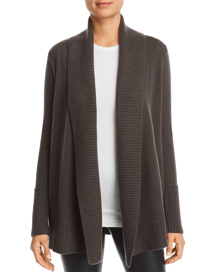 C By Bloomingdale's Shawl-collar Cashmere Cardigan - 100% Exclusive In Dark Olive