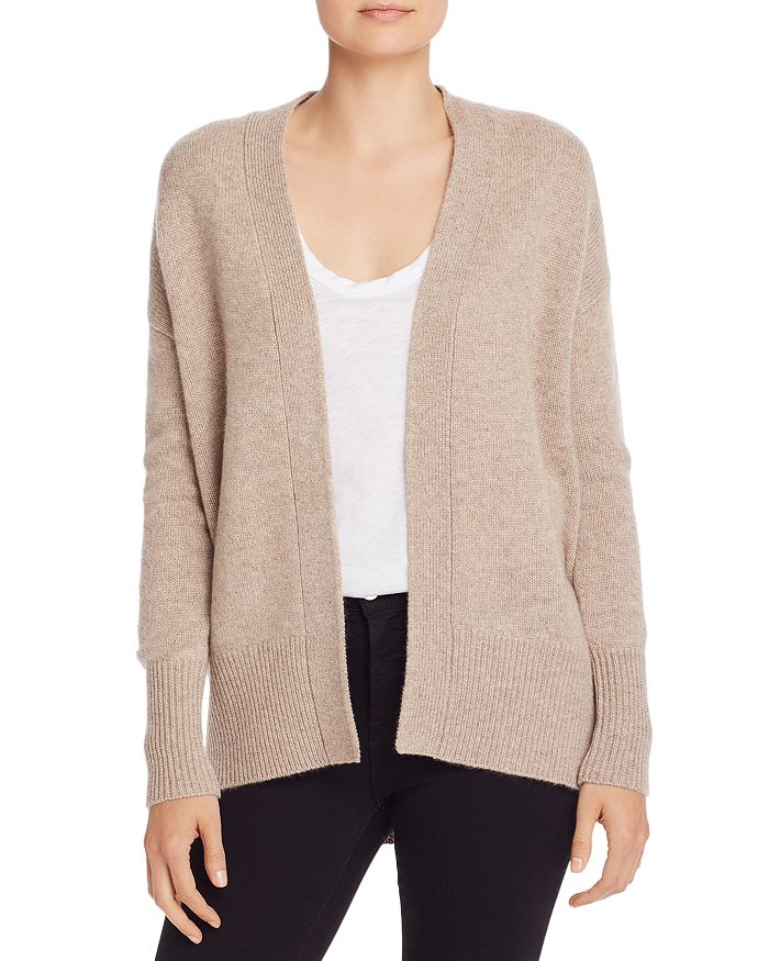 Aqua Cashmere Open-front Cashmere Cardigan - 100% Exclusive In Wheat