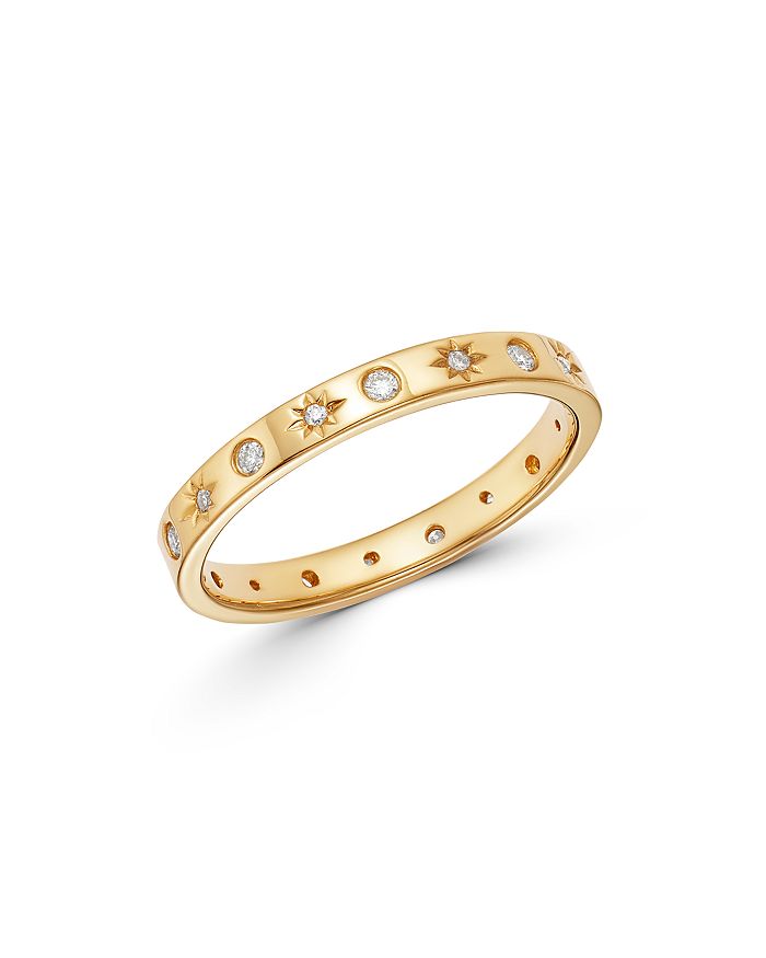 Zoe Lev 14k Yellow Gold Diamond Sunburst Ring In White/gold
