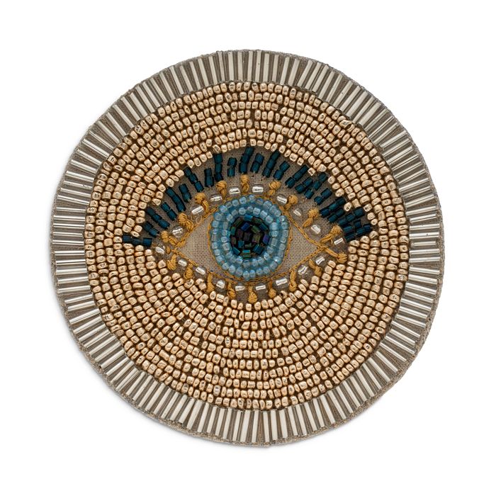 Joanna Buchanan Evil Eye Coasters, Set Of 4 In Gold