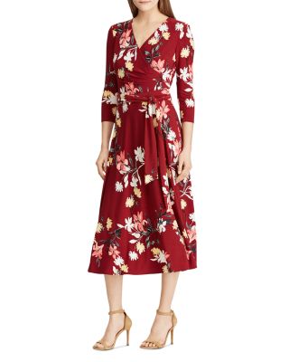 lauren ralph lauren floral print dress