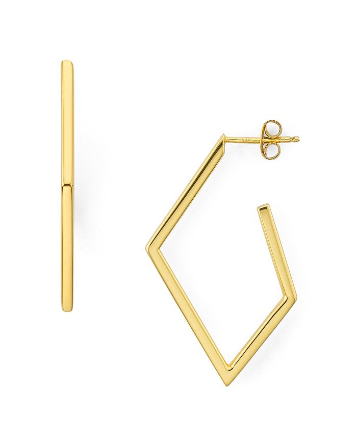 Aqua Geometric Drop Earrings - 100% Exclusive In Gold