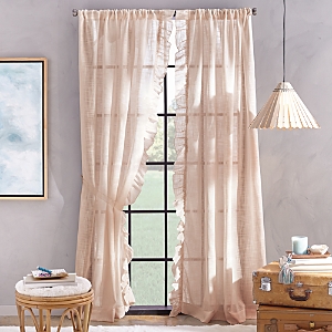 Peri Home Arabella Rod Pocket Curtain Panel, 50 X 108 In Blush