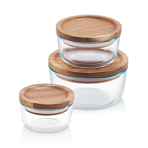 Pyrex Wooden Storage 6-Piece Set