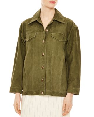 sandro suede jacket