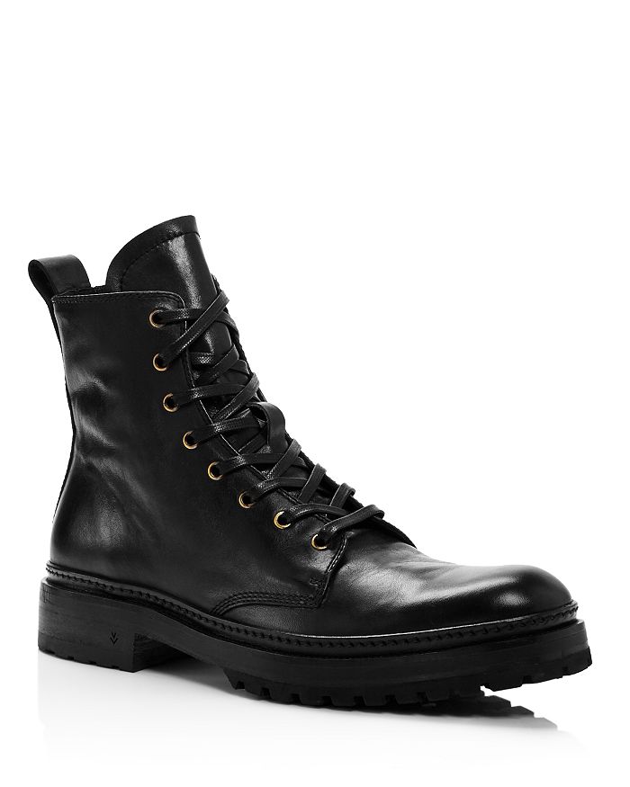 John Varvatos Collection Men's Leather Combat Boots | Bloomingdale's