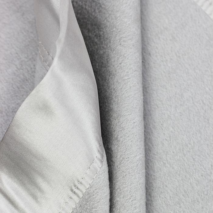 Shop Melange Home Plaza Silk Blanket, Twin In Gray