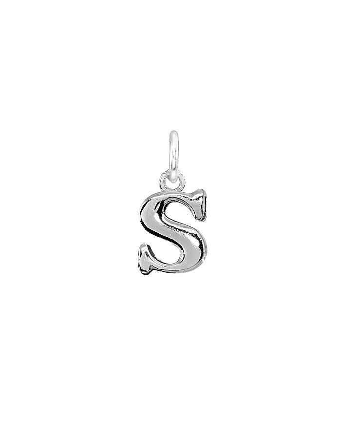 Aqua Initial Charm In Sterling Silver Or 18k Gold-plated Sterling Silver - 100% Exclusive In S/silver