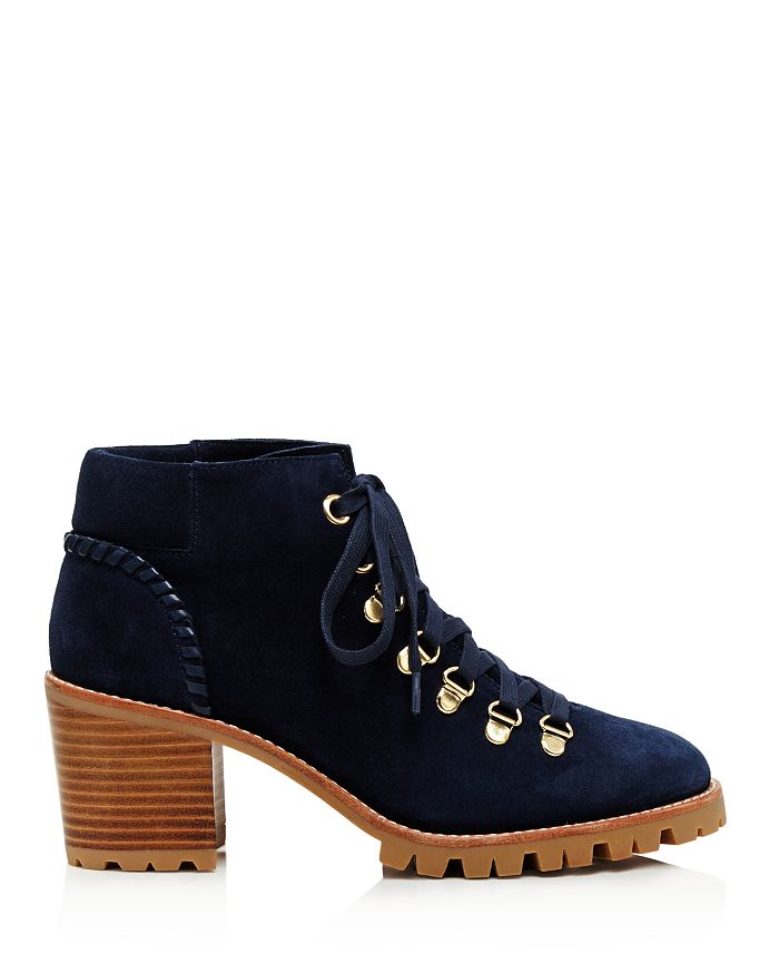 block heel hiker booties