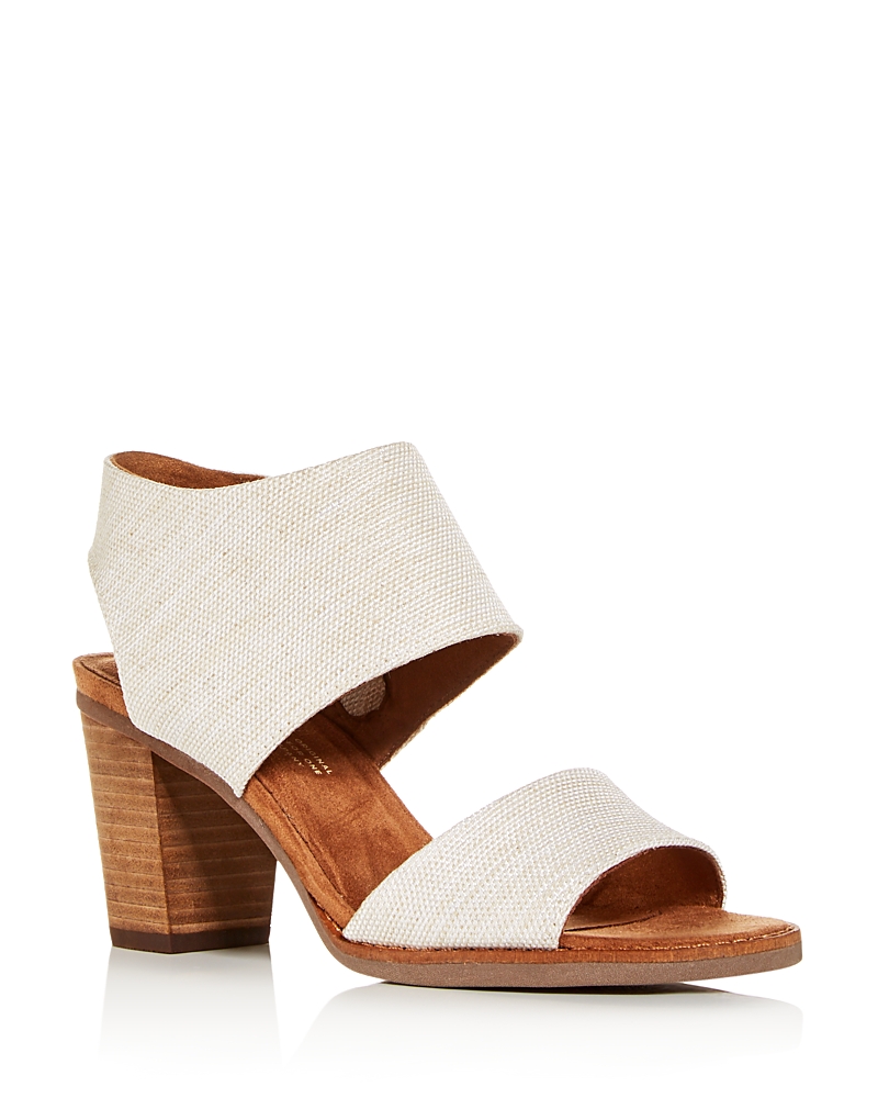 Toms Majorca Womens Heeled Sandals Colour: Natural, Size: 8 In Natural