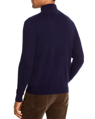 Navy Blue Cashmere Quarter-Zip Sweater - Exclusive