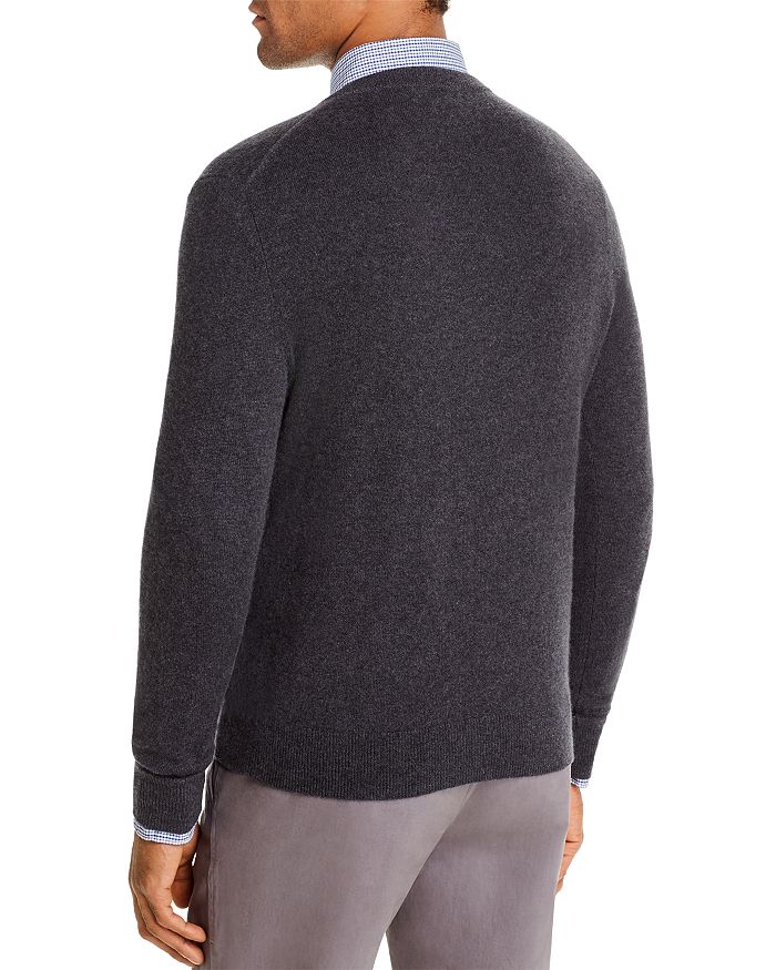 Shop The Men's Store At Bloomingdale's Cashmere V-neck Sweater - 100% Exclusive In Coal
