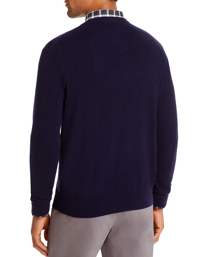 Shop The Men's Store At Bloomingdale's Cashmere V-neck Sweater - 100% Exclusive In Navy Blue