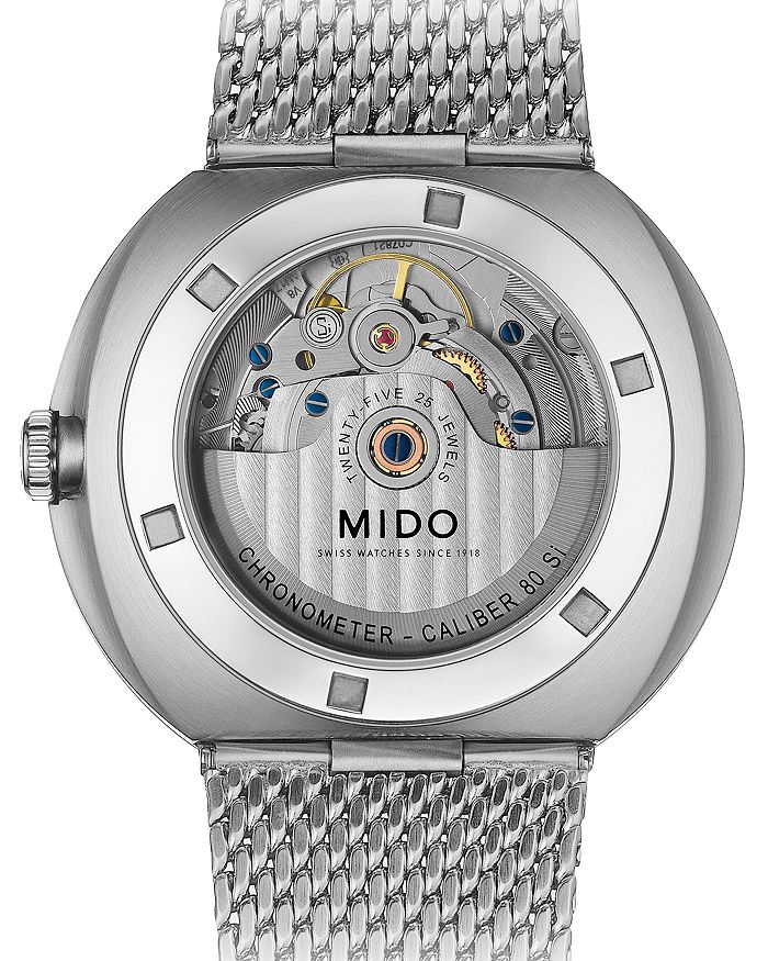 Shop Mido Commander Watch, 42mm In Black/silver