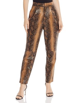 Ronny Kobo Olivia Faux Snakeskin Pants 