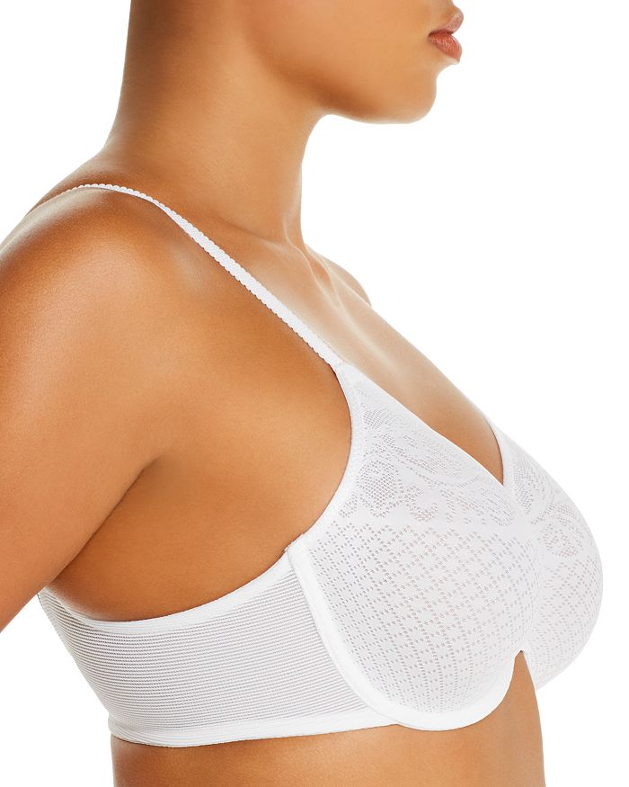 Wacoal Visual Effects Unlined Underwire Minimizer Bra In White