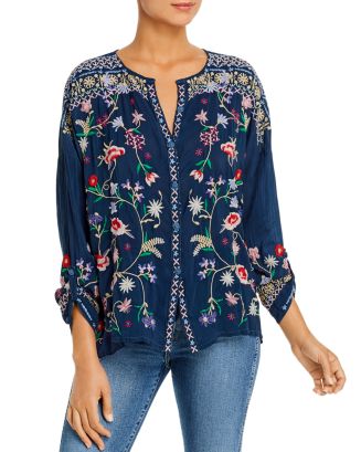 Johnny Was Gisella Button-Down Blouse | Bloomingdale's