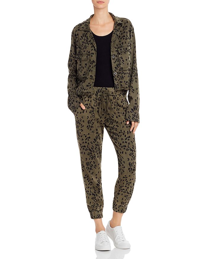 Bella Dahl Leopard Print Military Jacket Jogger Pants Bloomingdale s