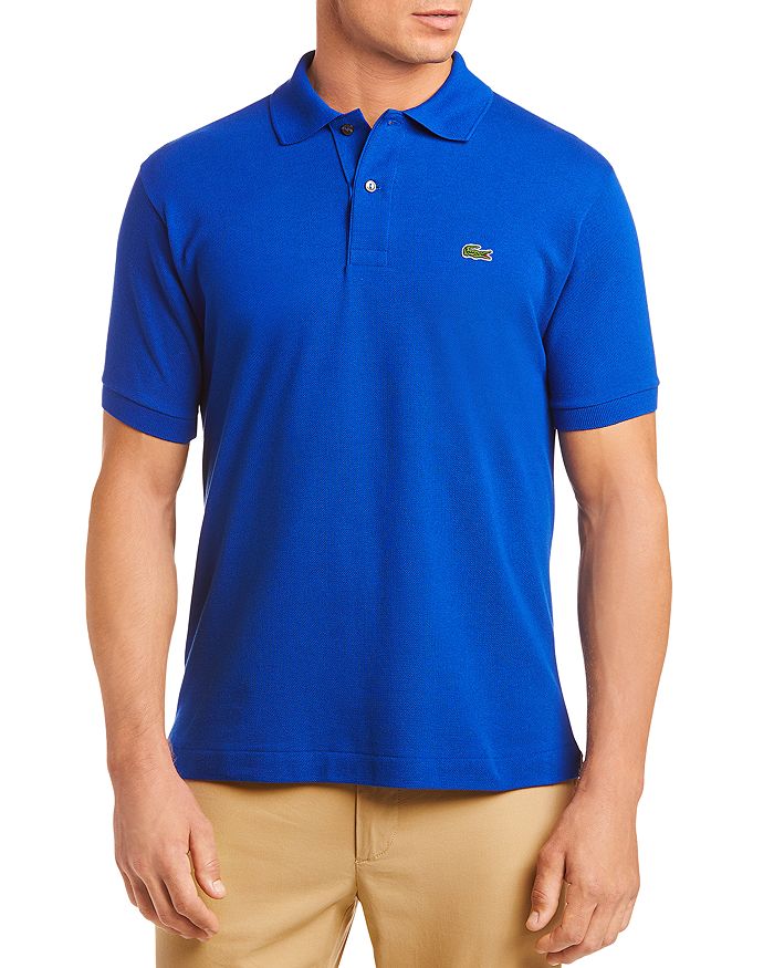 Lacoste Pique Classic Fit Polo Shirt In Captain Blue
