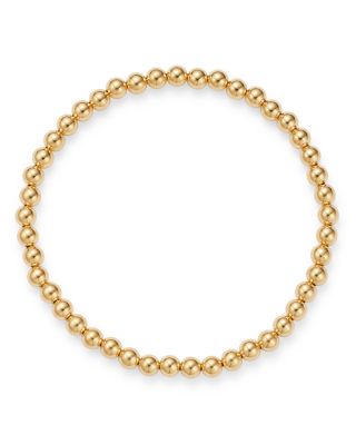 Zoe Lev - 14K Yellow Gold Beaded Stretch Bracelet