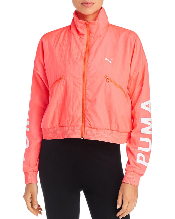 Puma Chase Jacket In Pink Alert