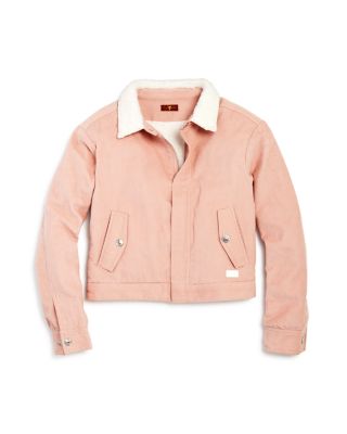 7 For All Mankind Girls' Faux Sherpa 