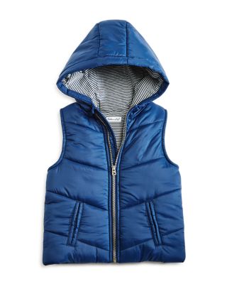 boys hooded puffer vest