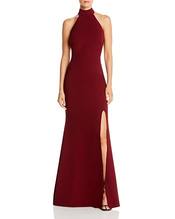 halter neck gown design