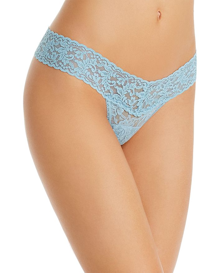 Hanky Panky Low-rise Thong In Duck Egg Blue