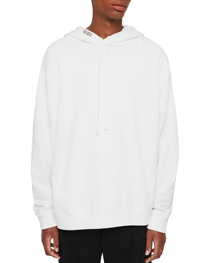 Allsaints Vival Relaxed Fit Hoodie In Chalk White