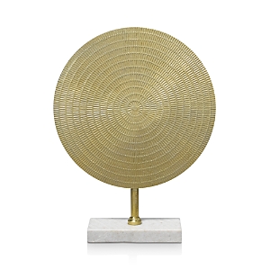 Jamie Young Cleopatra Small Disc Sculpture In Gold