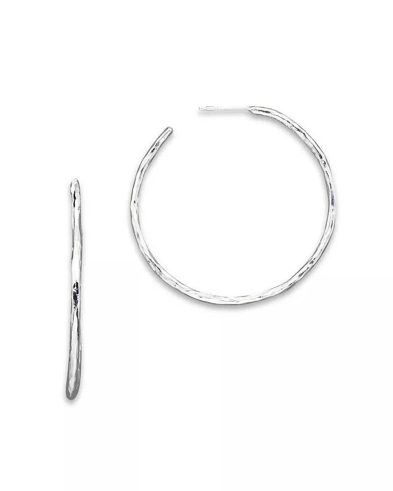 Ippolita Sterling Silver Hammered Hoop Earrings